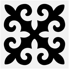 traditional pattern white © Ruska Studio