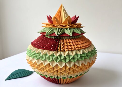 Paper Craft Kalash Model