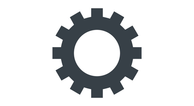 Cogwheel Icon Symbol.
