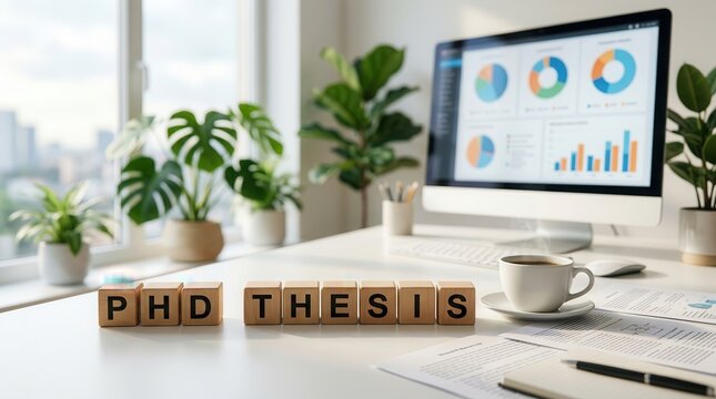 University degree completion process with PhD thesis and dissertation research