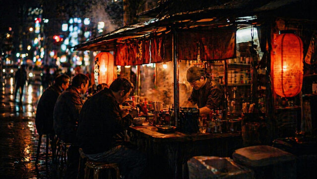 A delicate Ramen yatai