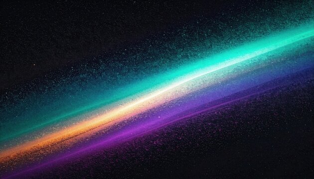 Rastro de Luz C&oacute;smica Vibrante com Gradiente Diagonal em Fundo de Espa&ccedil;o Estrelado Escuro
