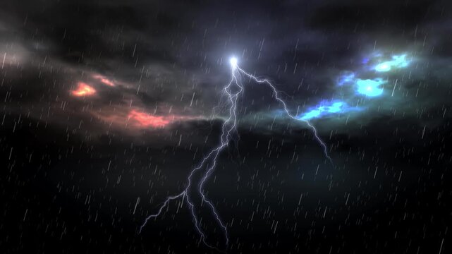 Lightning, Rain & Storm 