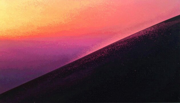 P&ocirc;r do Sol Abstrato com Gradiente Vibrante e Linha Diagonal Escura para Design Moderno