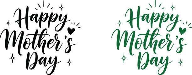 Happy mother's day elegant calligraphy designs for celebrating mom showing appreciation © MDMasud