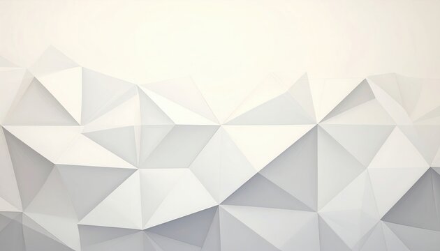 Fondo geom&eacute;trico abstracto de estilo low poly en blanco y gris con texturas triangulares modernas