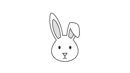 Obraz premium Cute Bunny Illustration for Easter & Spring Marketing Campaigns