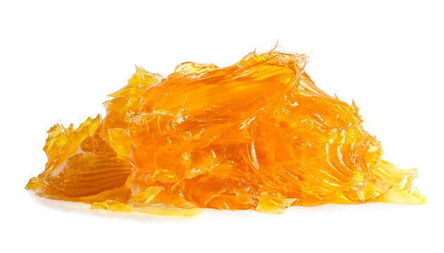Grease yellow lithium machinery lubrication for automotive and industrial isolated on white.