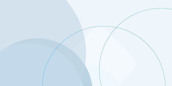 Subtle Blue Geometric Harmony: Contemporary Vector Background with Soft Circles and Polygons for Minimalist Design Projects and Gentle Color Palettes