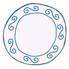 Naklejka premium Hand Drawn Plate Collection
