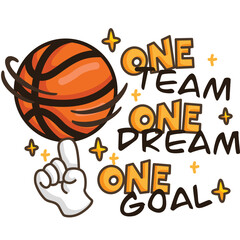 a vector of basketball theme kids  © Inkley