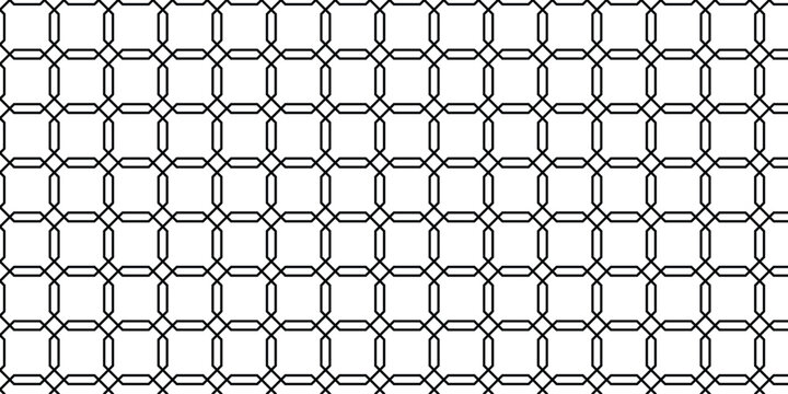 simple black outline octagon wave pattern for banner poster background.