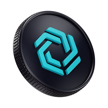 Immutable IMX Cryptocurrency Coin 3D Render Illustration