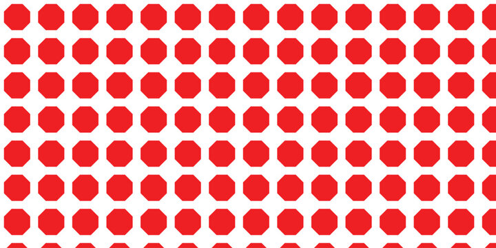 simple red octagon pattern for banner poster background.