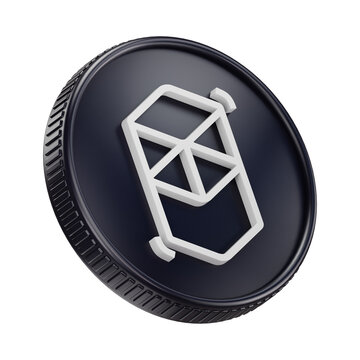 Fantom FTM Cryptocurrency Coin 3D Render Illustration
