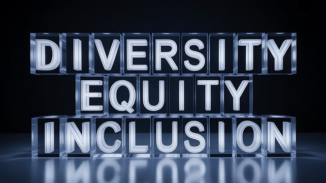 Diversity Equity Inclusion Text Blocks emphasizing health, wellness, and vitality
