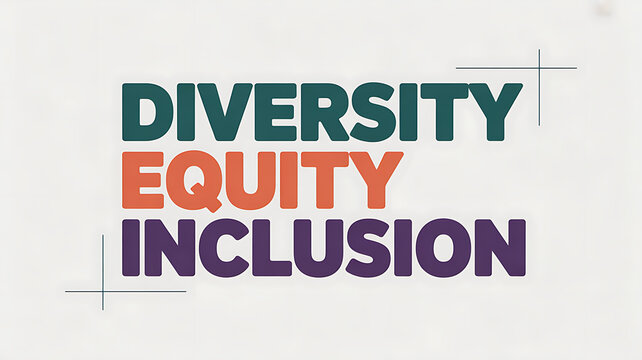 diversity equity inclusion text symbolizing innovation and digital transformation