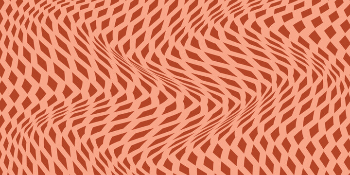 simple rust rhombus wave pattern for banner poster background.