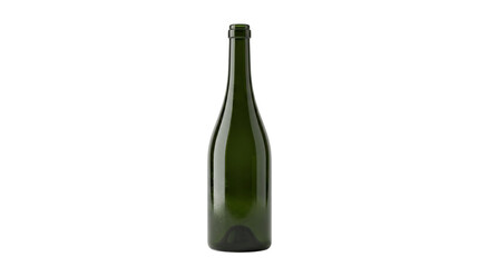 Empty green glass wine bottle standing upright © shuphanida
