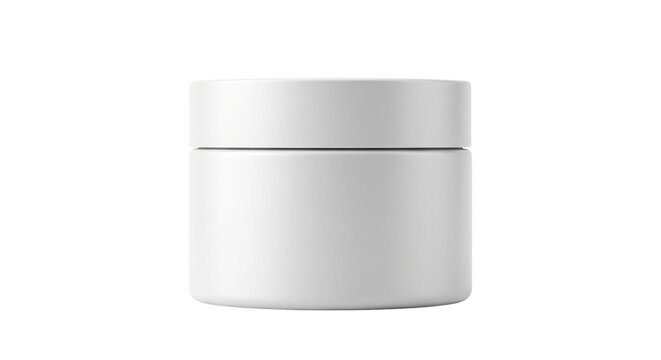 Blank white cosmetic cream jar for product mockup