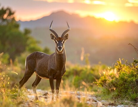 Dik-dik Antelope in Natural Habitat.
