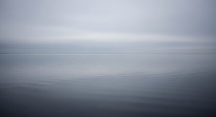 Fototapeta premium Abstract Grayscale Landscape with Subtle Horizontal Lines and Gradient Effect.