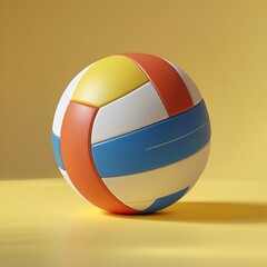 Fototapeta premium A water polo ball rendered in a 