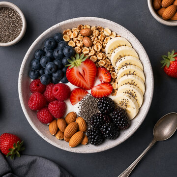 fruit tart with berries