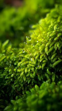 close up of green fern