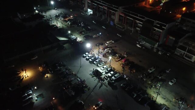 Night Vintage Market in Pathum Thani, Thailand