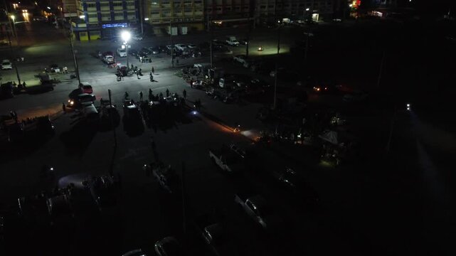 Night Vintage Market in Pathum Thani, Thailand