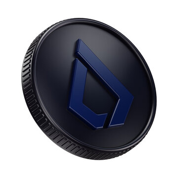Lisk LSK Cryptocurrency Coin 3D Render Illustration