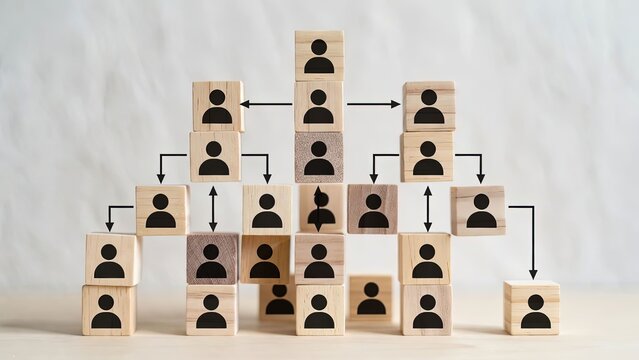 Team collaboration strategy office infographic creative eye-level organizational structure