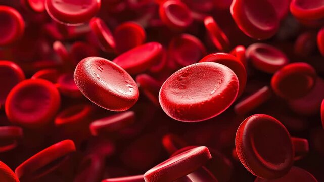血液中の赤血球のイメージ