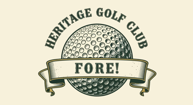 Heritage Golf Club Logo Design.