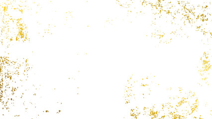 Gold foil splatter glitter stroke on transparent background Golden glitter confetti background with glowing particles © VECTOR HOUSE