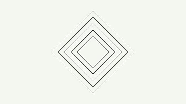 Expanding Diamond Layers for Minimalist Design and Motion Graphics