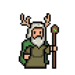 Obraz premium Pixel art style witch images, Pixel art unique characters, witch, Pixel art style witch images 8 bit, 16 bit, 32 bit