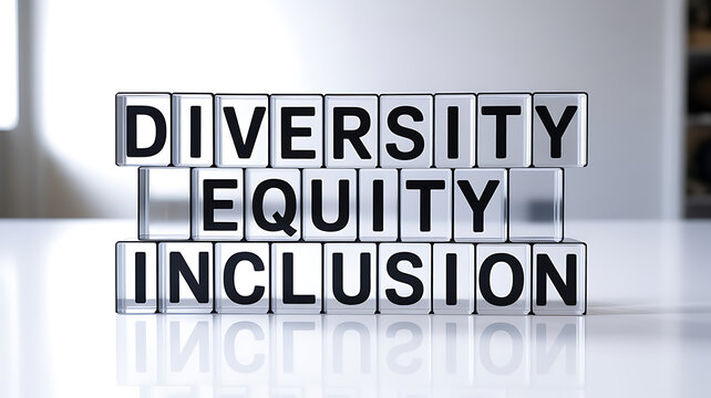 Diversity Equity Inclusion Blocks for educational projects and academic promotions