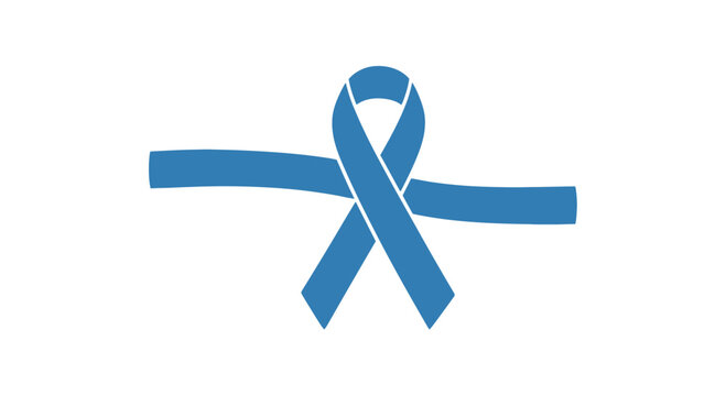 Blue Awareness Ribbon for Prostate Cancer.