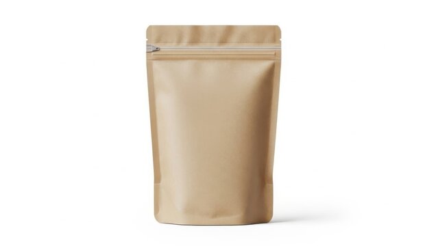 Brown kraft paper stand-up pouch