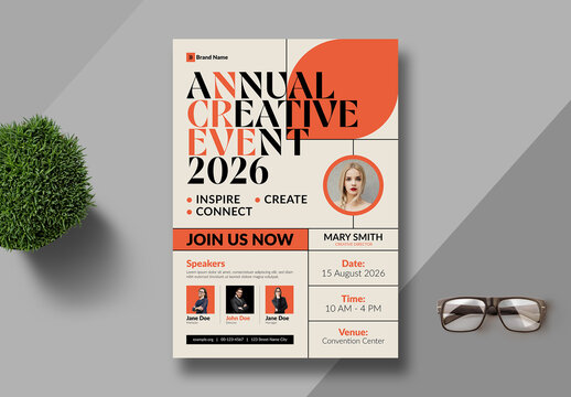 Annual Event Poster Template Layout