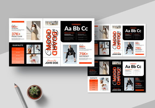 Creative Mood Board Template Layout