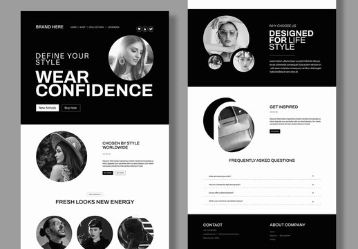 Fashion Landing Page Design
