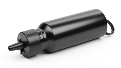 Fototapeta premium Black cylindrical mechanical component