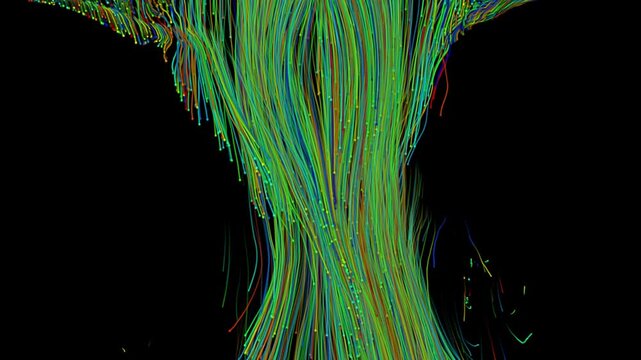 green abstract background motion video. line motion. technology 