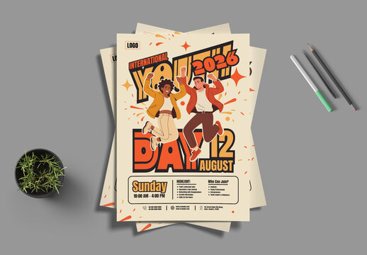 International Youth Day Conference Event Flyer Design