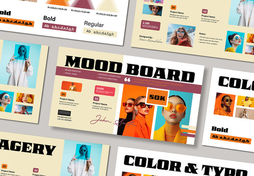 Creative Mood Board Template Layout