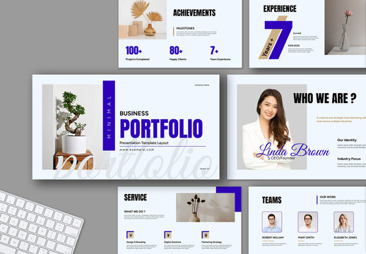 Minimal Business Portfolio Presentation Template