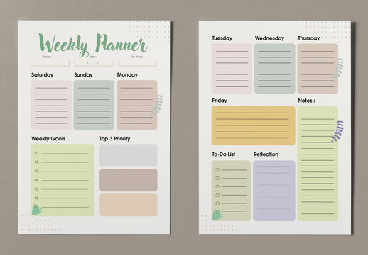 Weekly Planner Template